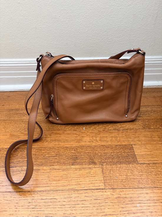 kate spade Handbags - kate spade Brown Leather Crossbody with Front Zip Pocket